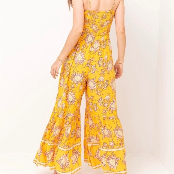 Free People Marigold Combo Little Of Your Love Jumpsuit. - Picture 5 of 13